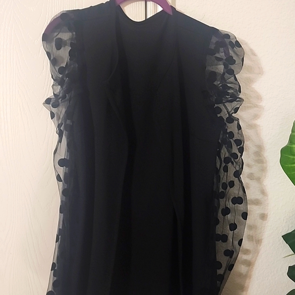Polka Dot Sleeved Jacket - Picture 2 of 7
